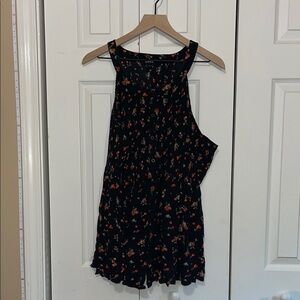 Torrid Black Tank Top with Cherry Print